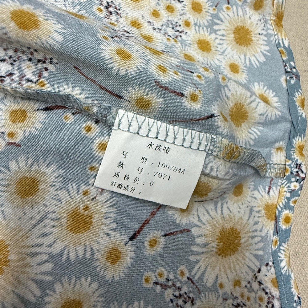 Nnine Womens Blue Floral Daisy Print Puff Sleeve Midi Dress Size M Sweetheart - Picture 3 of 14